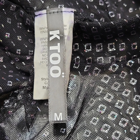 KTOO "See through" Sparkly Backless Dress (Size M) - Picture 8 of 10